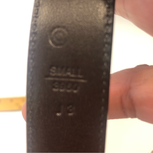 Coach‎ Cream Leather and Brass Belt Sz. S - Picture 6 of 6